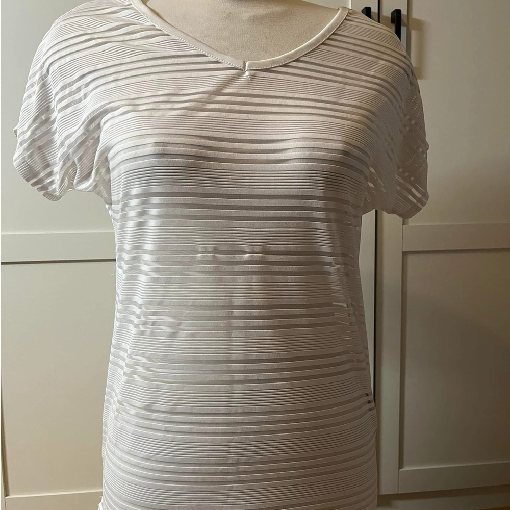 Women's White Striped Dress